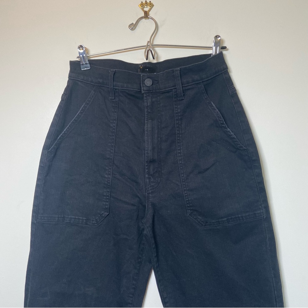 Mother The Wrapper Springy Ankle Jean In Dark Wash - image 4